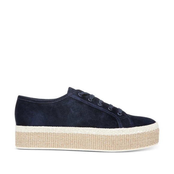 Vince blue suede sneakers with hemp trim - Picture 12 of 12
